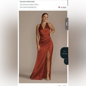 Galina Signature Cinnamon Bridesmaid Dress NWT